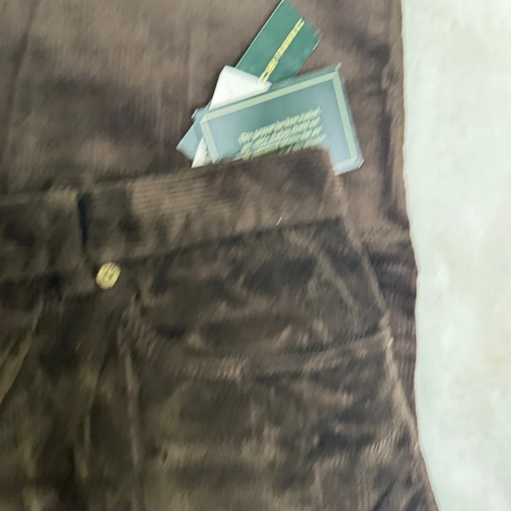 NWT Ralph Lauren Dark Brown Corduroy Pants 16 - Picture 6 of 13